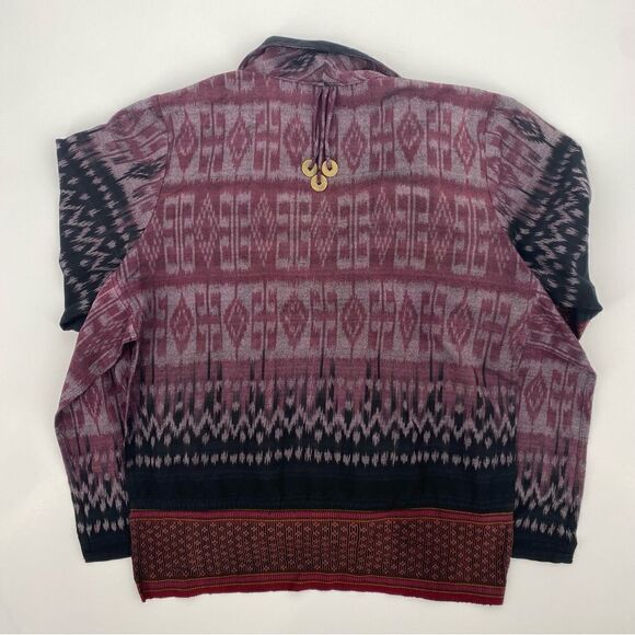 Kimono Jacket Bohemian Coins Purple Size Small - Picture 7 of 14